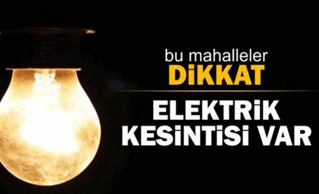 Dikkat! Pamukova’da Elektrik Kesintisi..!