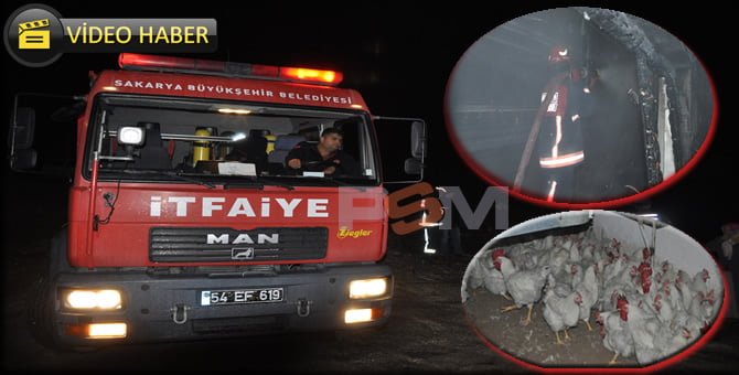 Tavuk Çiftliğinde yangın .