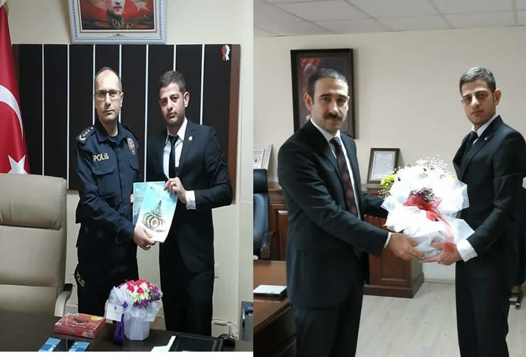 Ülkü Ocağı Başkanından Kaymakam ve Emniyet Müdürüne Ziyaret.