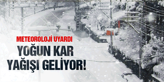Meteoroloji uyardı Kar Geliyor!
