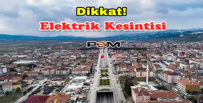 Pamukova’da Planlı Elektrik kesintisi!