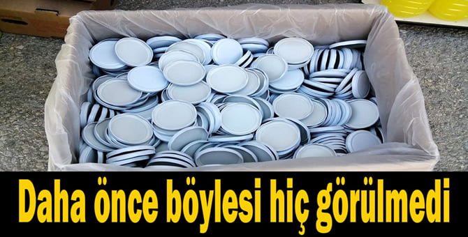 Kavanoz kapakları internette 3 TL 95 kuruştan satılıyor..