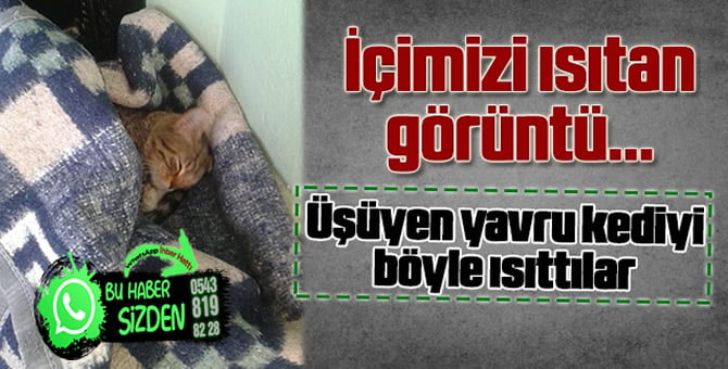 Battaniye ile ısıttılar…