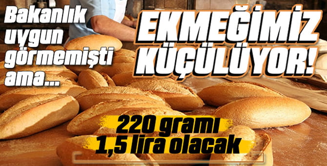 Ekmeğin Gramajı Düşüyor!..