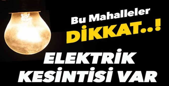 Pamukova da Planlı Elektrik Kesintisi..