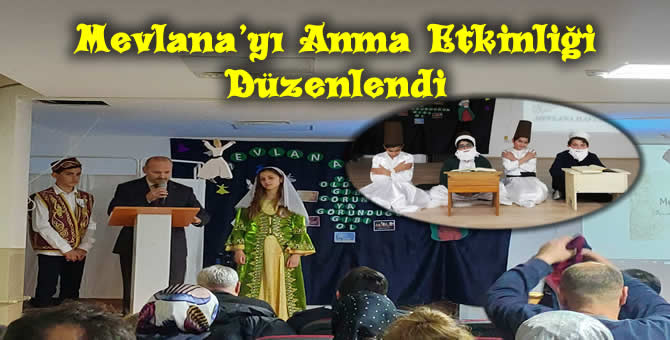 Ertuğrul Gazi Ortaokulu 17 Aralık Mevlana Haftası’nı kutladı..