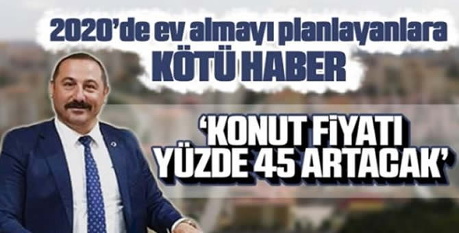 Konut Fiyatlarında Yüzde 45’lik Artış…