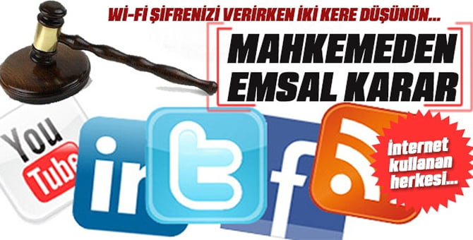 Wi-fi şifresini veren kişiye..