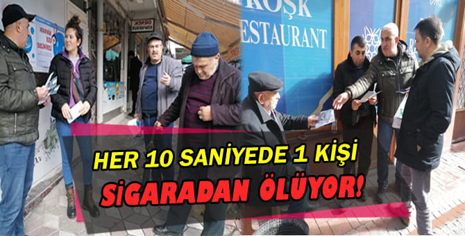 Vatandaşlar sigaranın zararları konusunda bilgilendirildi..
