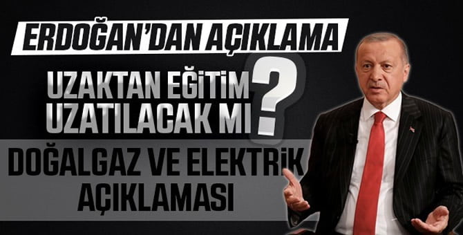 Erdoğan’dan açıklama…