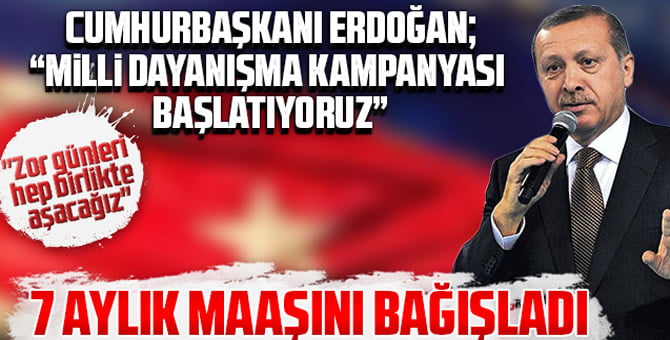 Erdoğan ulusa seslendi…