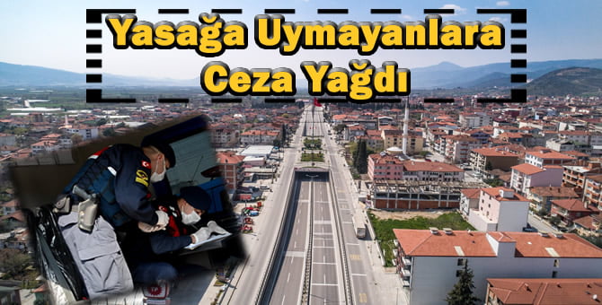 Sokağa çıkma yasağına uymayanlara ceza yağdı…