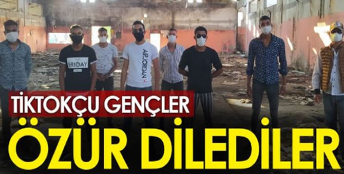 Tik-Tokçu gençler, “ Herkesten özür diliyoruz..”