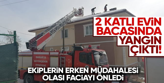 Pamukova’da Baca Yangını…