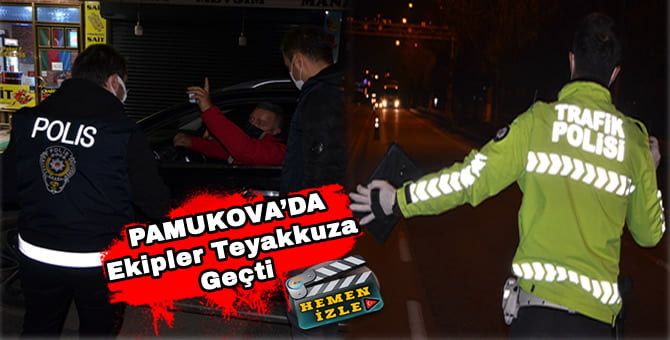 Pamukova’da ekipler görev başında…