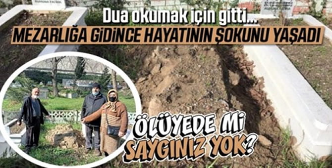Bu kadarına da pes! Mezarı Çaldılar…