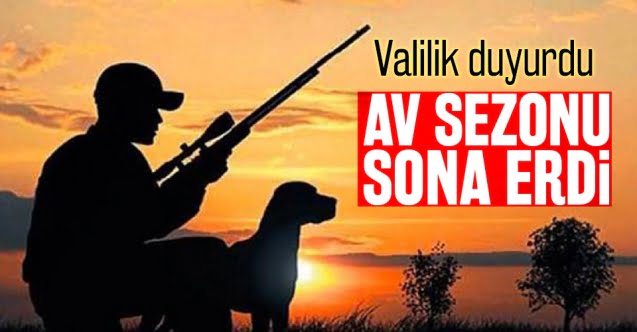 Av sezonu sona erdi…