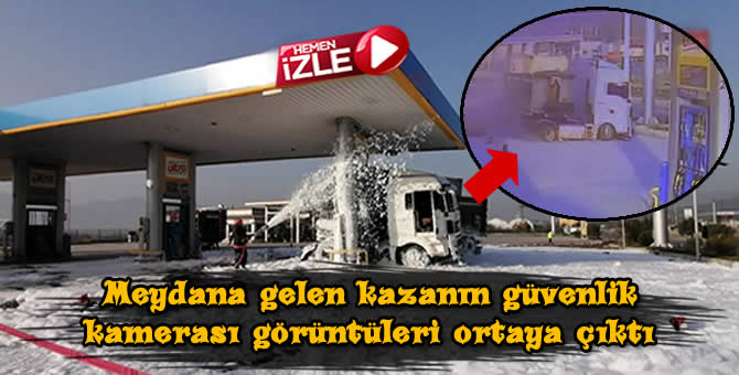 TIR petrol istasyonuna daldı işte o anlar!..