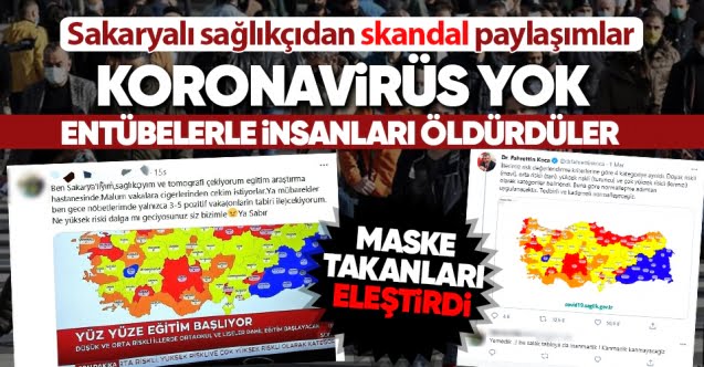 Sağlıkçıdan skandal paylaşımlar…