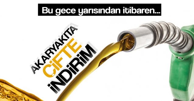 Akaryakıta indirim…