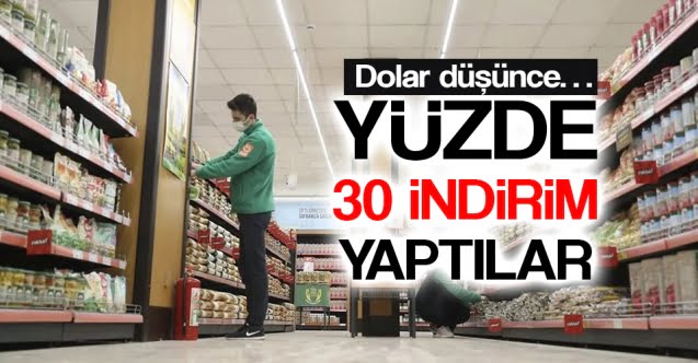 Fiyatlarda yüzde 30 indirim yaptılar…