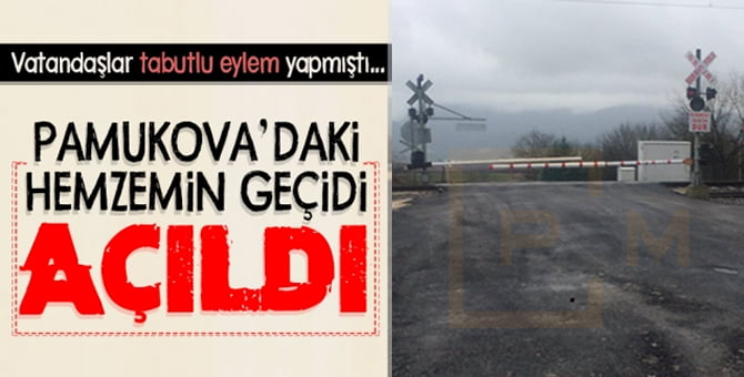 Geçidin kapanmasına tepki göstermişlerdi..