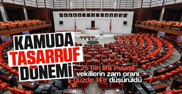 Vekillerin maaşlarına yüzde 14 zam yapıldı