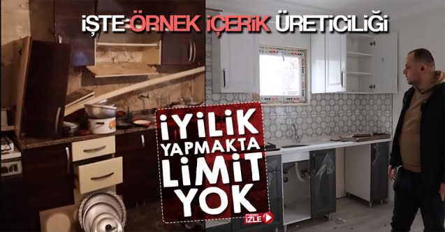 Felçli amcanın evini yenilediler..