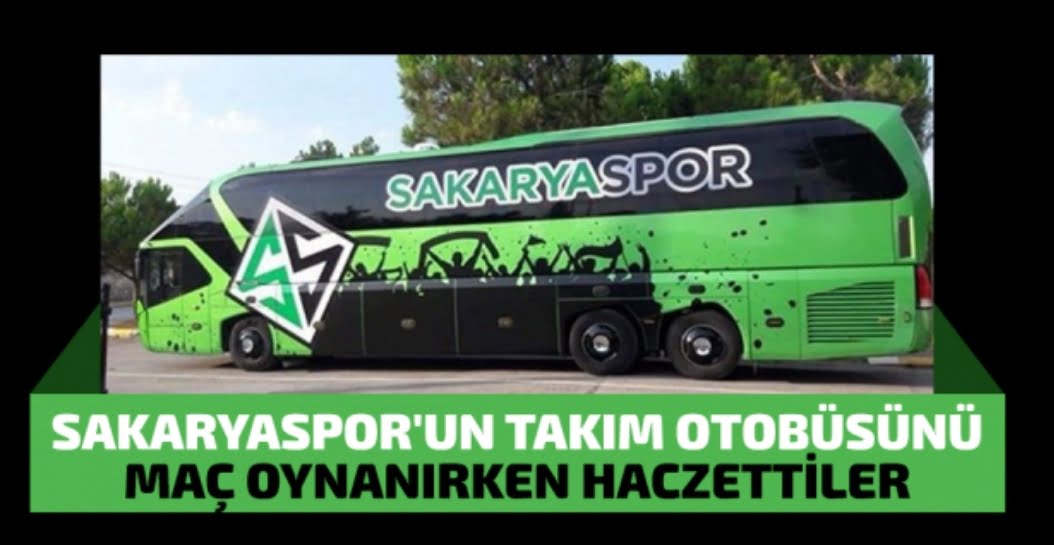 Sakaryaspor’un takım otobüsü haczedildi..