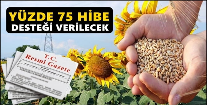 Yağlı tohumlu bitki üretimine hibe desteği..