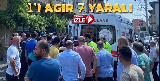 7 Kişinin Yaralandığı o Kaza Güvenlik Kamerasında..