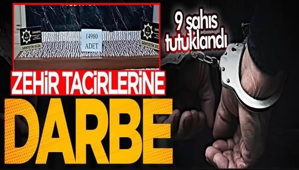Sakarya’da Zehir Tacirlerine Darbe! 9 Tutuklama..