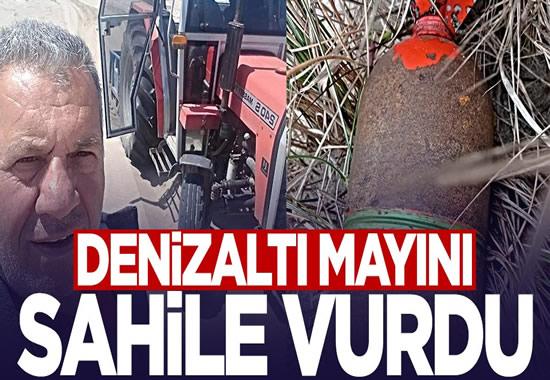 Denizaltı mayını sahile vurdu..