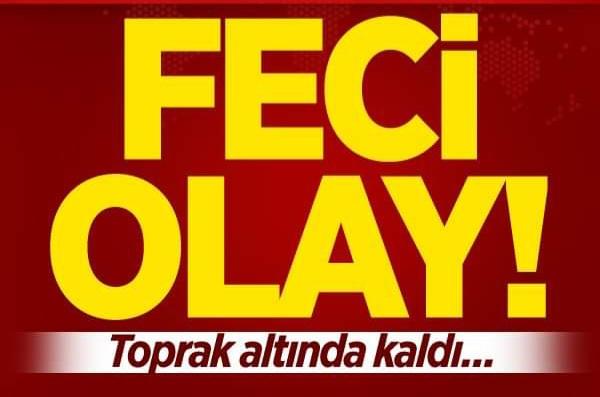 Toprak altında kalan İşçi Yaralandı..