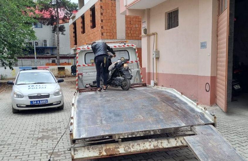 Pamukova’da O Motosikletler Trafikten Men Edildi!