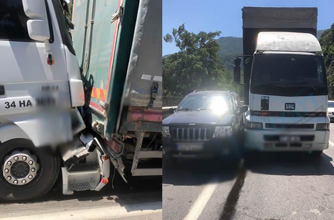 D-650’de Korkutan zincirleme kaza!