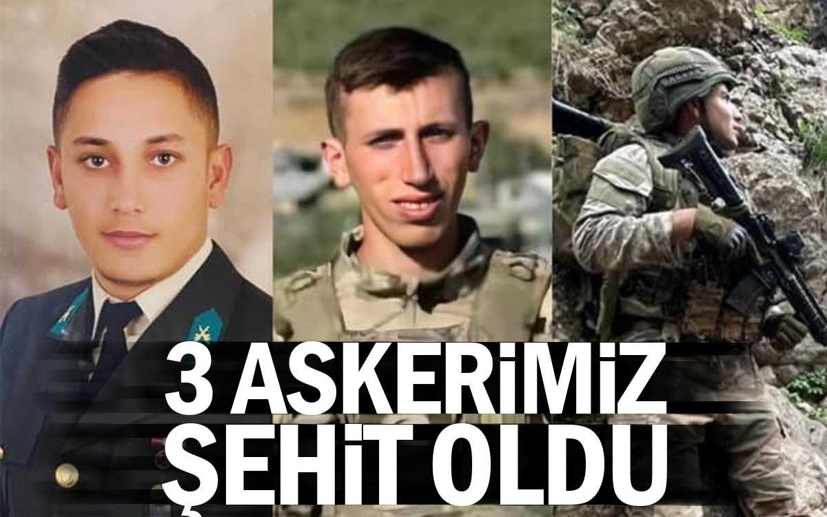 Pençe-Kilit operasyonunda üç askerimiz şehit oldu