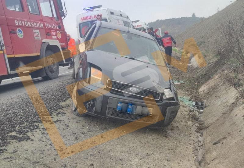 Mekece Rampalarında Otomobil V Kanala Girdi! 1 Yaralı..