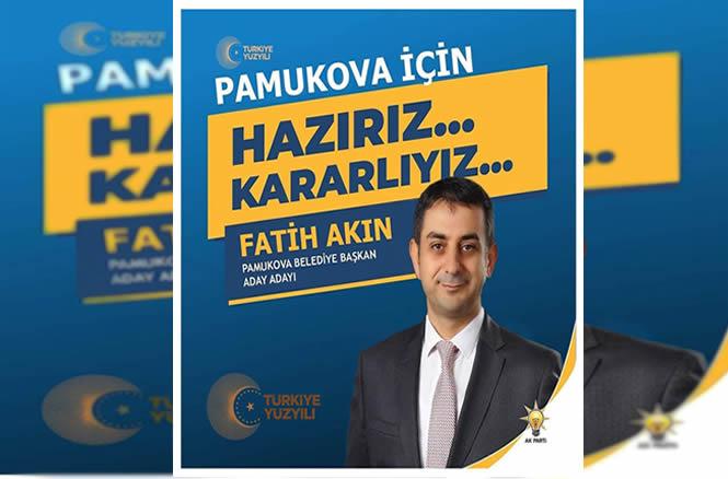 AK Parti Belediye Başkan Aday Adayı Fatih Akın’dan Regaip Kandili mesajı..