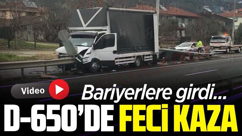 D-650 karayolu Hayrettin Mevkiinde Feci Kaza! 2 Yaralı..