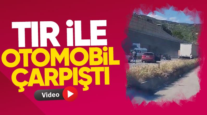 D-650’de feci kaza! Tır ile otomobil çarpıştı…