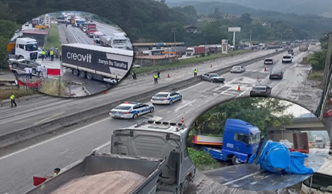 D-650 Karayolunda Zincirleme Kaza! 4 Kişi Yaralandı..