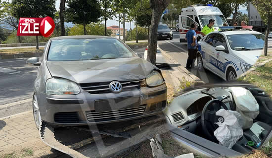 Pamukova ilçe girişinde zincirleme kaza…