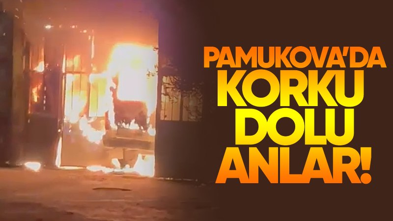 Yok Böyle Bir Olay! Alev Alan Arızalı Kamyonet Dükkana Girdi!