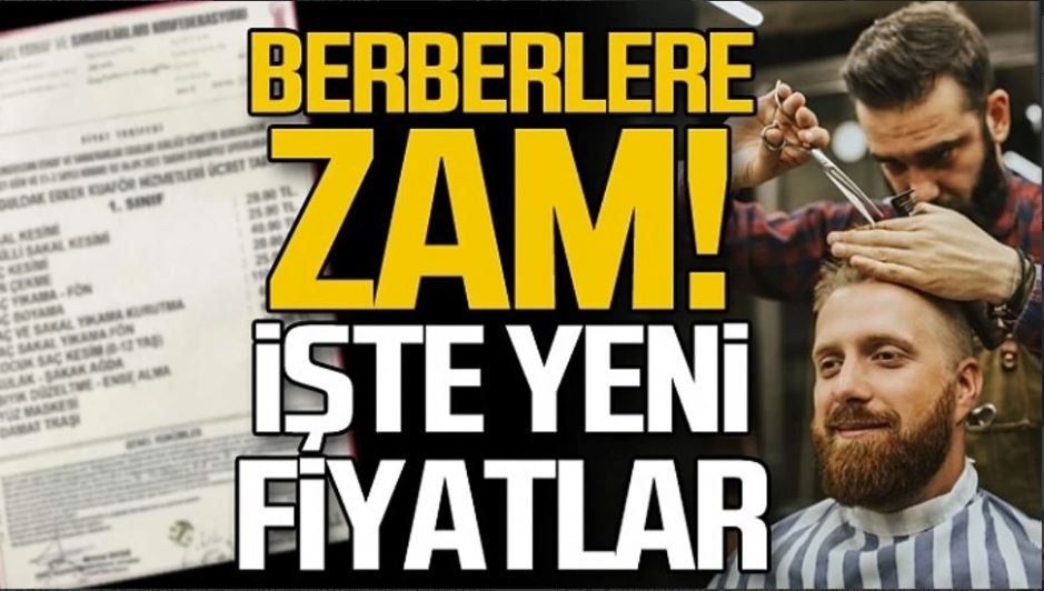 Pamukova’da Berber Tarifesine Zam; Yeni Fiyatlar Açıklandı…