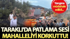 Taraklı’da patlama sesi korkuttu! Yangına müdahale edildi..