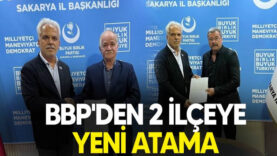Büyük Birlik Partisi’den Pamukova ve Taraklı’ya Başkan Ataması Yapıldı…