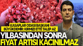 Kasaplar Odası Başkanı Büyükdemir: “Kırmızı ette talep az, yılbaşından sonra fiyat artışı kaçınılmaz”
