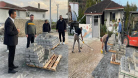 Başkan Fatih Akın Şeyhvarmaz’da Taş Parke  Çalışmalarını İnceledi..