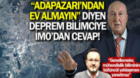 Adapazarı’nı işaret ederek “Konut almayın” diyen Ahmet Ercan’a cevap: Önemli olan zeminin doğru analiz edilmesi..